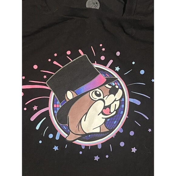 Buc-ees Happy New Year Beaver 2023 Glow in Dark Graphic T-shirt Unisex Size 3XL - Picture 2 of 12
